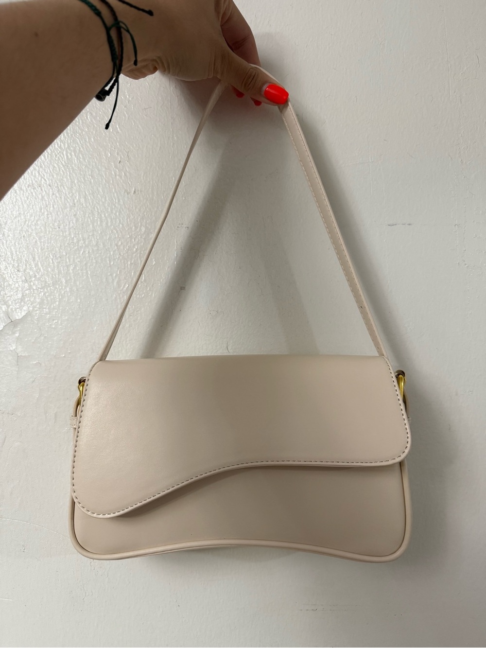 Minimalist off white Elegant Everyday Purse
